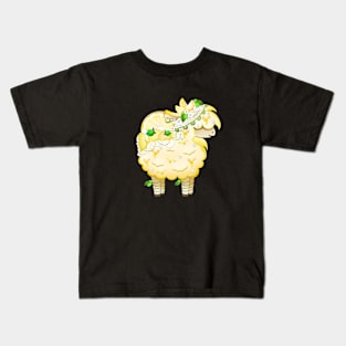 White Grapefruit Alpaca Kids T-Shirt